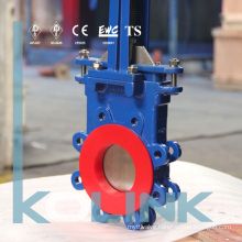 Wafer Type Knife Gate Valve with Polyurethane Deflection Cone